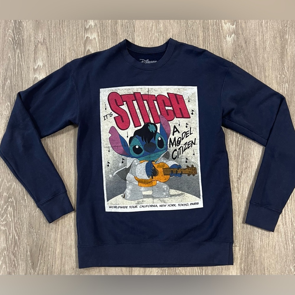 Disney Women's Lilo & Stitch Crewneck Sweatshirt- Size XS